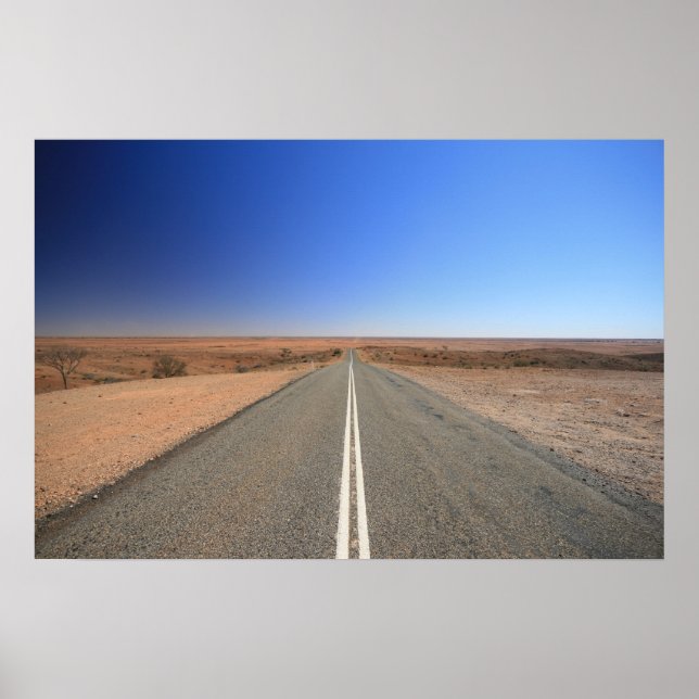 Póster Outback Road, Australia - Poster, paisaje (Frente)