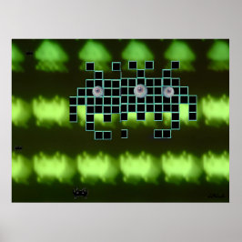 Póster Outer Space Invader Kingdom