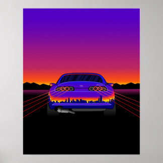 Póster Outrun Supra Poster