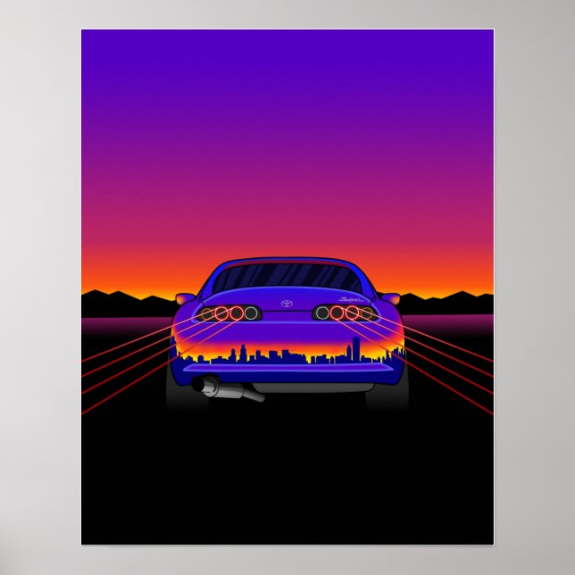 Póster Outrun Supra Poster (Frente)