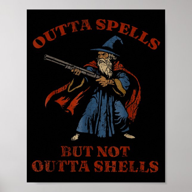 Póster Outta Spells But Not Outta Shells Vintage  (Frente)