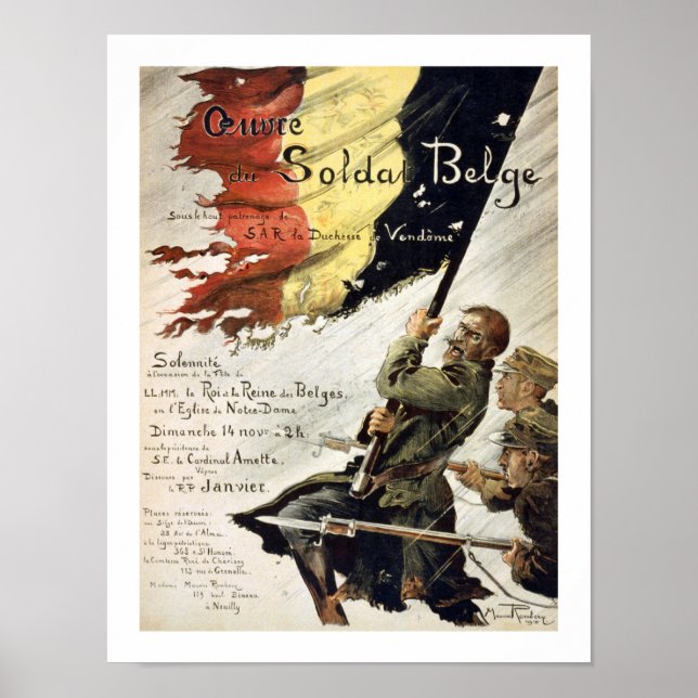 Póster Ouvre du Soldat Belge (Frente)