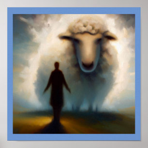 Póster Oveja animal espiritual 1