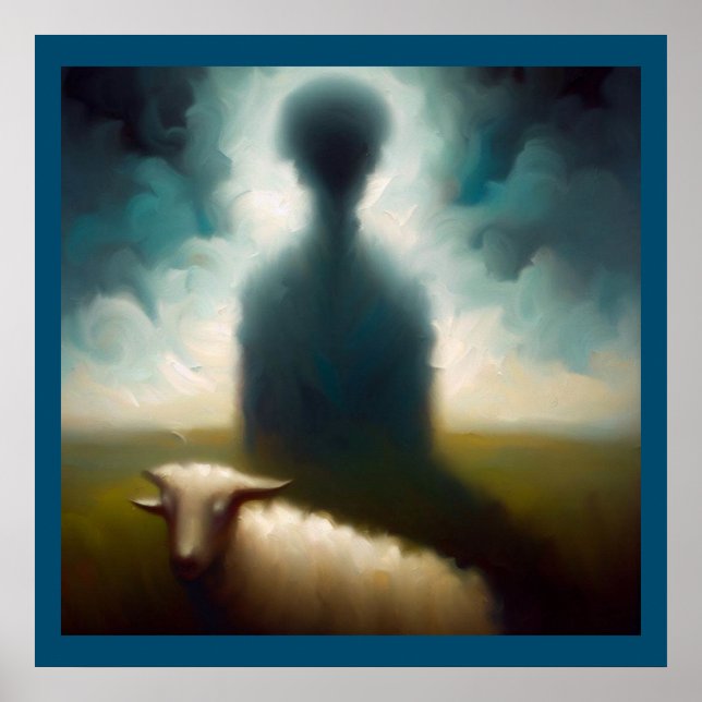 Póster Oveja animal espiritual 2 (Frente)