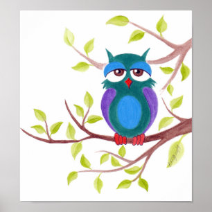 Póster Oveja somnolienta en un cuadro de un Personalizado