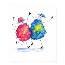 Ovejas bailando caprichosamente