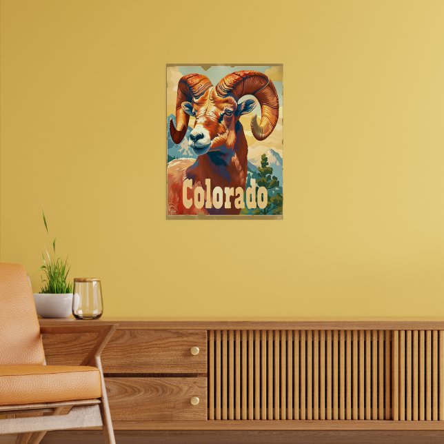 Póster Ovejas de Colorado Bighorn (Salón 2)