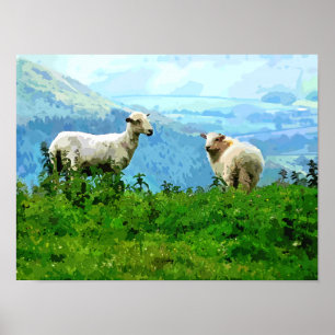 PÓSTER OVEJAS DE MONTAÑA