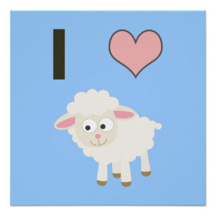Póster Ovejas del corazón