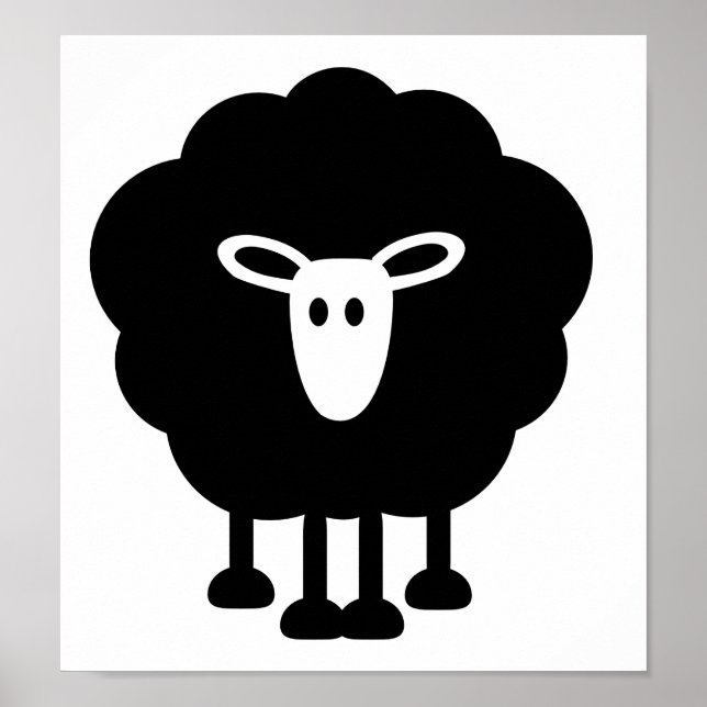 Póster Ovejas divertidas (Frente)