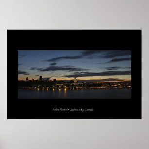 Póster over Quebec city