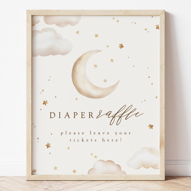 Póster Over the Moon Diaper Raffle Sign (Subido por el creador)