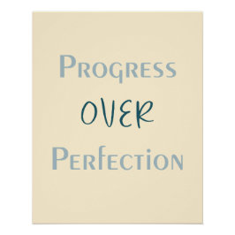 Póster Overcome Perfectionism Through Purposeful Actions