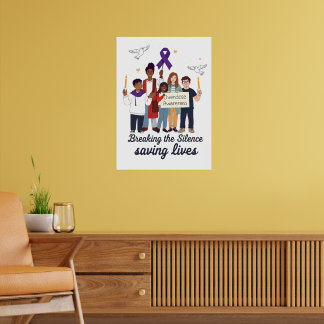 Póster Overdose Awareness - Breaking the Silence