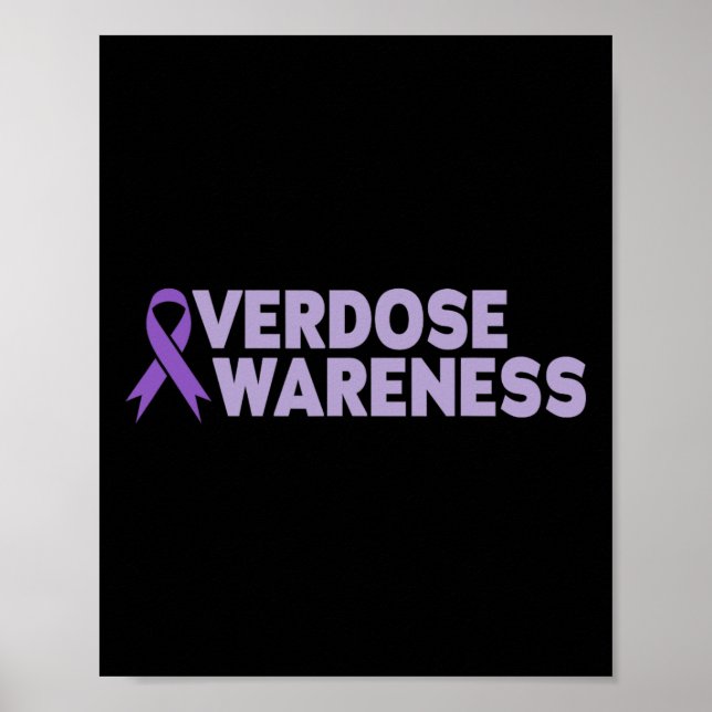 Póster Overdose Awareness Men Women  (Frente)