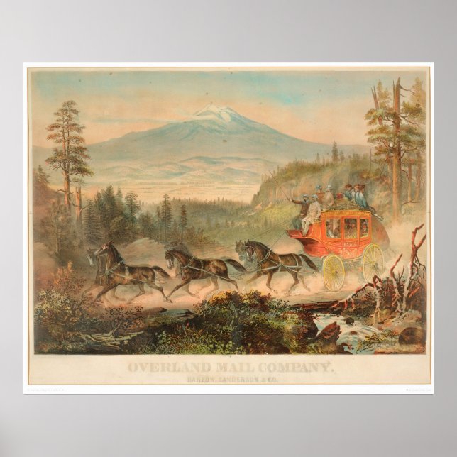 Póster Overland Mail Company (1268A) (Frente)