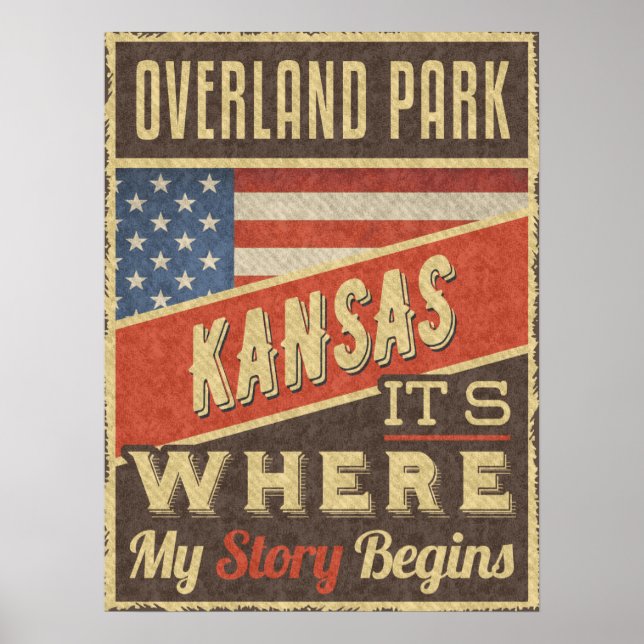 Póster Overland Park Kansas (Frente)