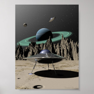 Póster OVNI - 50's SciFi Kitch (por Kristel R. Sitz)
