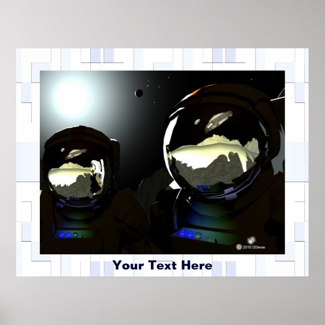 Póster OVNI de visitantes inesperados (Frente)