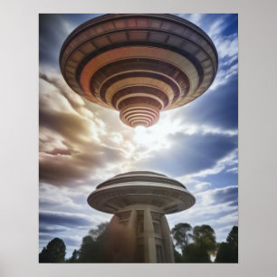 Póster OVNI misterioso