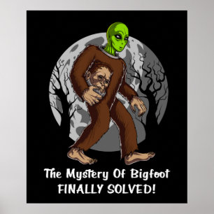Póster OVNI resuelto por el misterio de la conspiración d