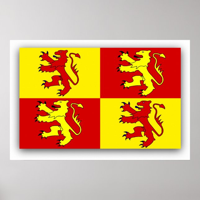 Póster Owain Glyndwr, bandera del Reino Unido (Frente)