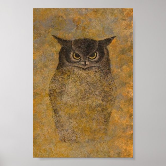 Póster Owl Bella Artes japonés (Frente)