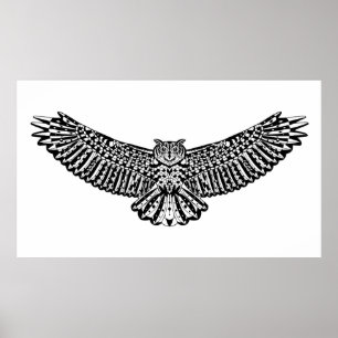 Póster Owl Doodle 2