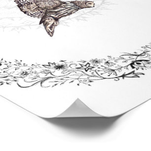 Póster Owl Dreams 8x10 Print