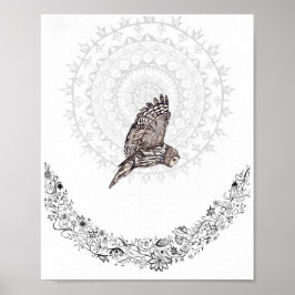 Póster Owl Dreams 8x10 Print