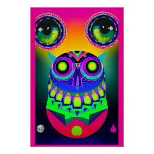 Póster Owl el tiempo que mira