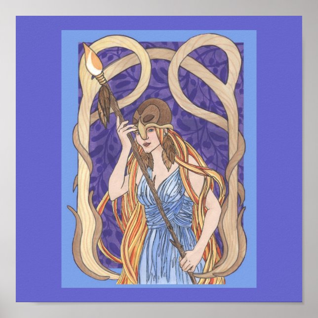 Póster Owl Eyed Athena (Frente)