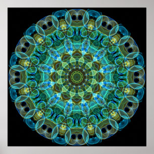 Póster Owl Eyes kaleidoscope