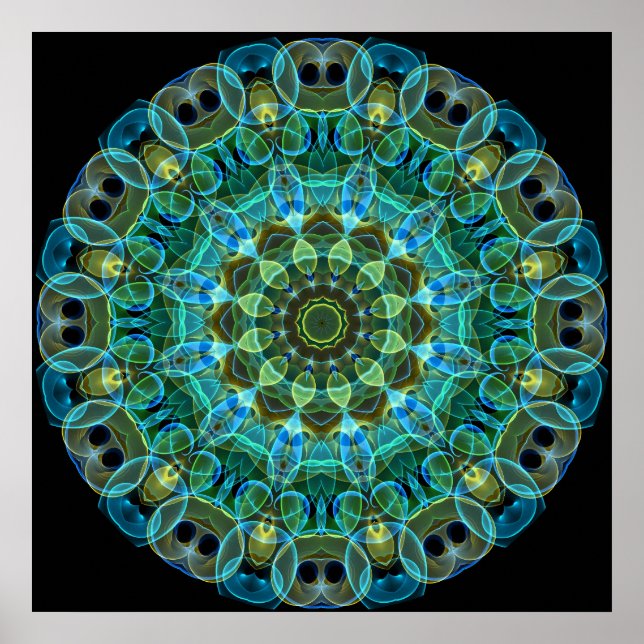 Póster Owl Eyes kaleidoscope (Frente)