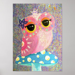 Póster Owl Fairy Princess