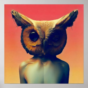 Póster Owl Humanoid