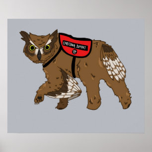 Póster Owlbear de apoyo emocional