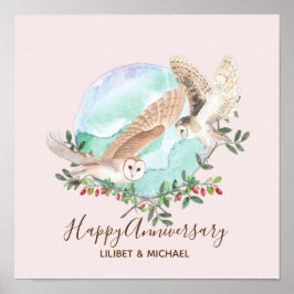 Póster Owls Personalized