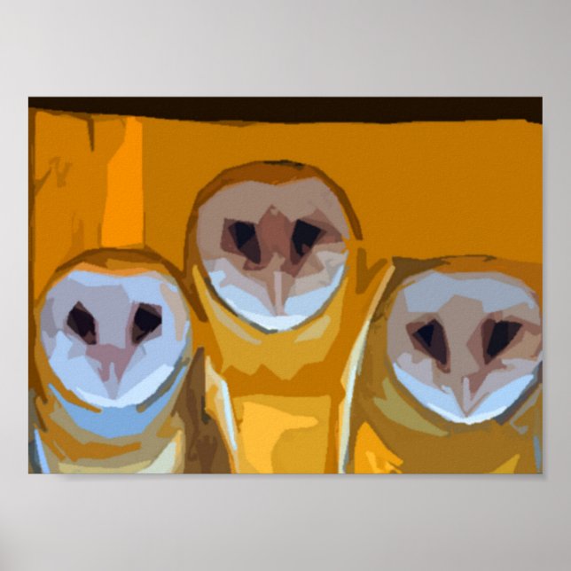 Póster Owls with mama (Frente)