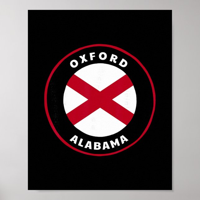 Póster Oxford Alama Al State Flag Dge Vacation  (Frente)