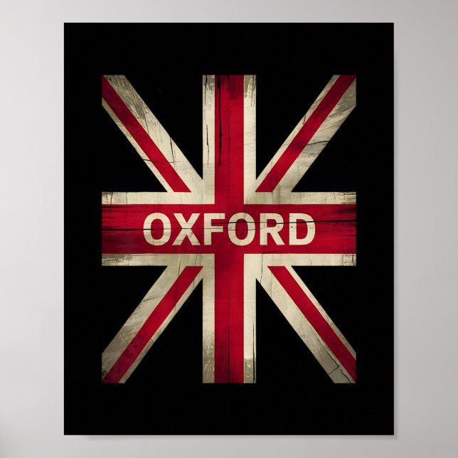 Póster Oxford England Britain Uk History Vacation Souveni (Frente)