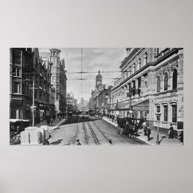 Póster Oxford Street, Manchester, c.1910 (Frente)