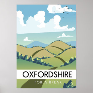 Póster Oxfordshire para un descanso