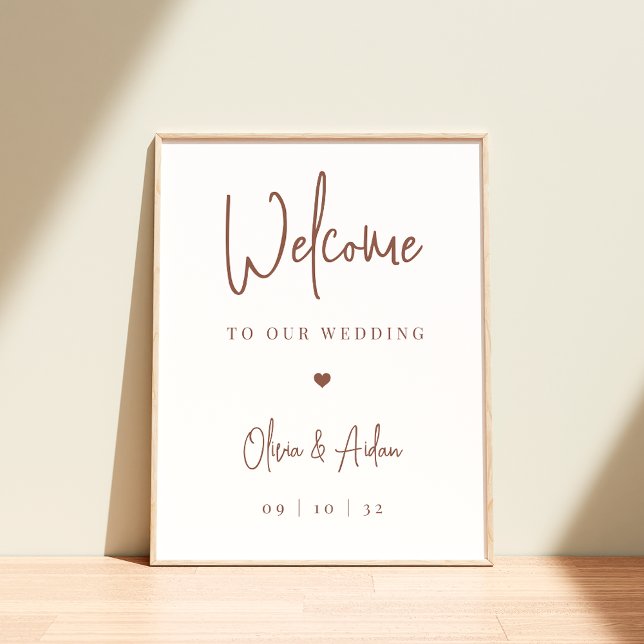 Póster Oxido | Bienvenida a Boda de escritura manuscrita  (Subido por el creador)