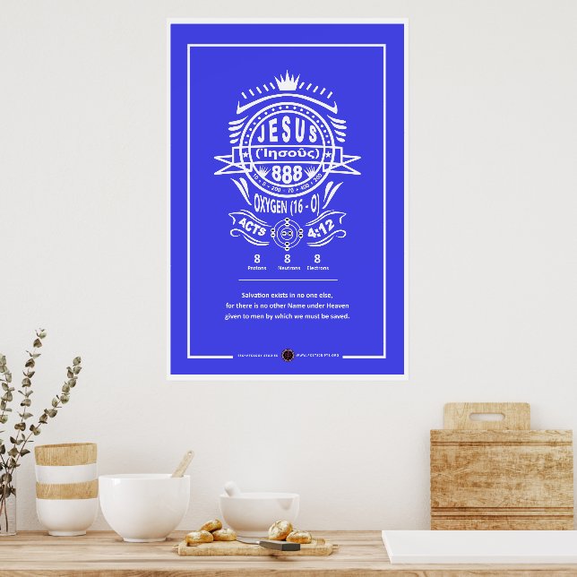 Póster Oxígeno Jesús 888 (Cocina)