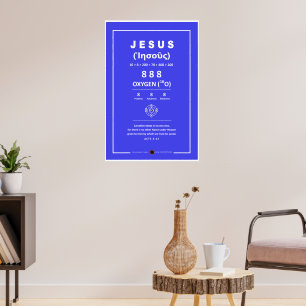 Póster Oxígeno Jesús 888