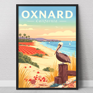 Póster Oxnard California Vintage