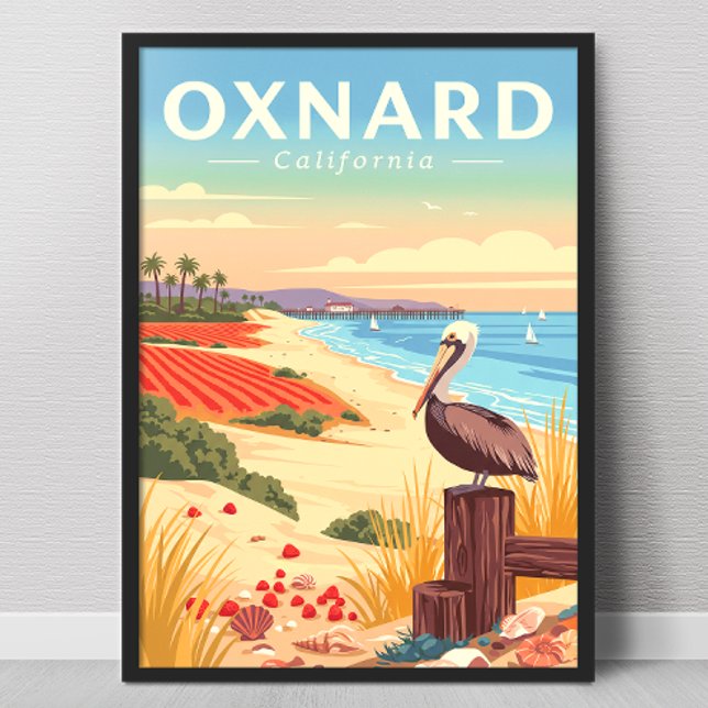 Póster Oxnard California Vintage (Subido por el creador)