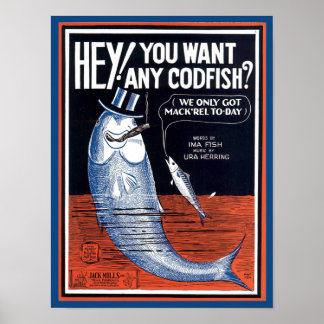 Póster Oye, ¿Quieres Algún Codfish? Portada del libro son