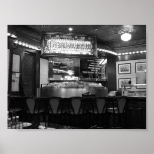 Póster Oyster Bar Barrio Francés Nueva Orleans, Luisiana